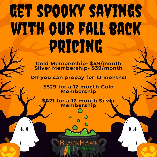 Sign up now and enjoy our discounted monthly rates! 

Gold Membership- $49/month
Silver…