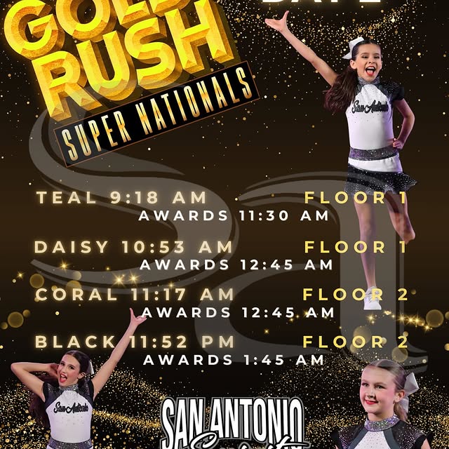 🩶🖤🤍WHO’S READY?!?

DAY ✌🏼

#SanAntonioSpirit #SAspiritishome #goldrush #feeltherush…