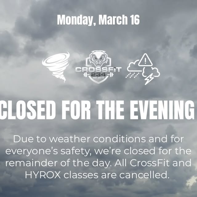 Your safety always comes first so we’re shutting things down for the rest of the day be…