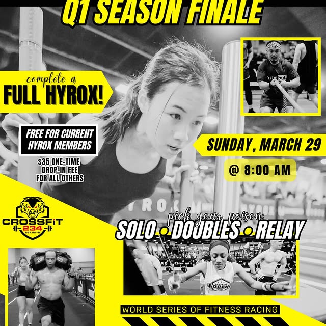 Hyrox Season Finale 💥

We’re closing out the season the right way… with a FULL HYROX s…