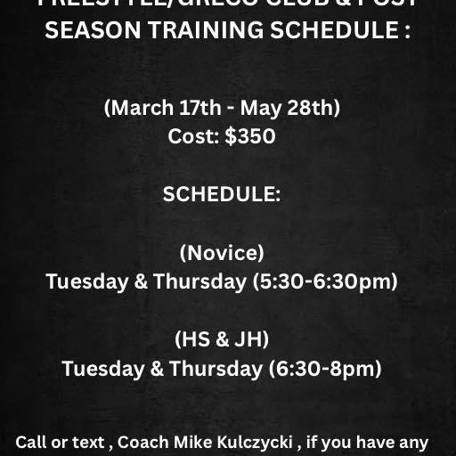 We are starting club practices this week