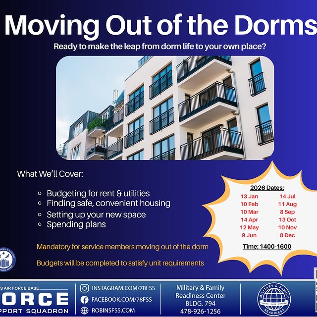 Thinking about moving out of the dorms and into your own place? The Military & Family R…