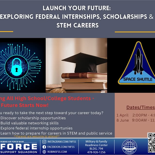Looking ahead to college or your future career?
The Military & Family Readiness Center …