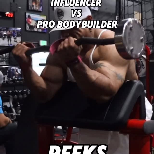 IFBB Pro Bodybuilder vs Influencer #gym #fitness #bodybuilding