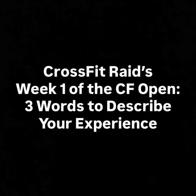 Three words to describe 26.1 and GO

#crossfit #crossfitraid #crossfitcommunity #crossf…