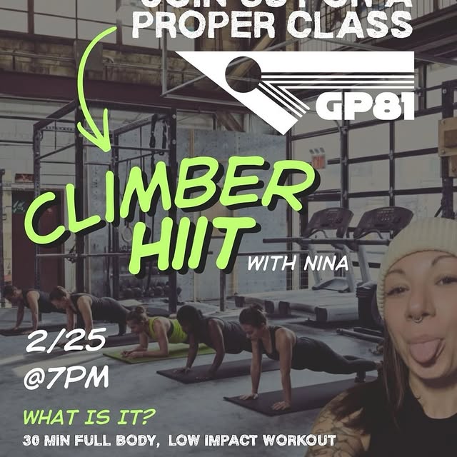 Fitness time! Starting Wednesday, Feb 25 we’ll be hosting Climber HIIT classes with Nin…