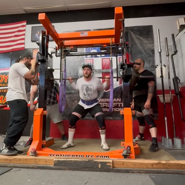 Old PR ancient history….. new ALL TIME  PR for Brandon 405 x2 …. speedy - come try us o…