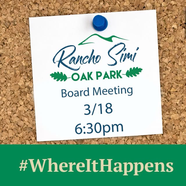 A Rancho Simi Recreation and Park District Board of Directors meeting will be held on W…