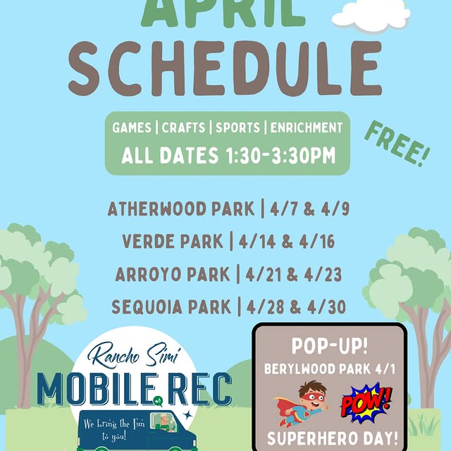 Here’s where you can find Mobile Rec in the month of April, no foolin’! #WhereItHappens
