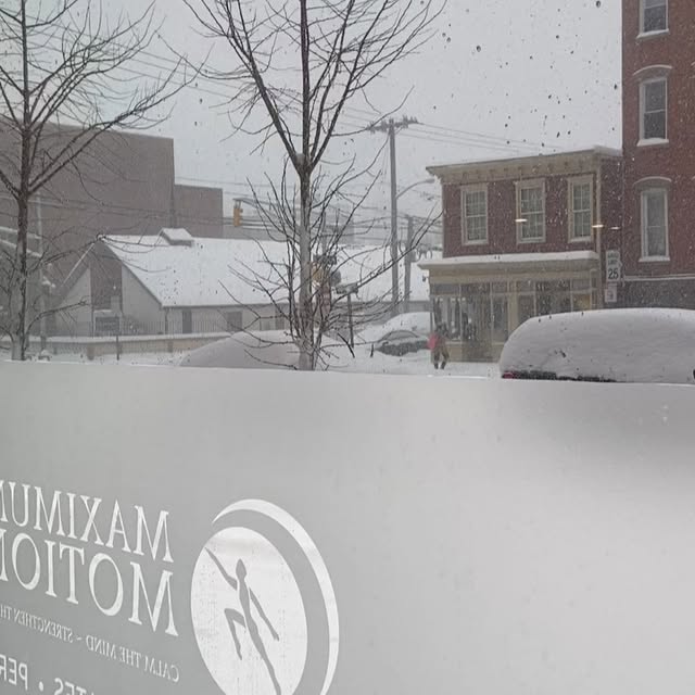 Winter at MM. We have virtual classes, personal training and in person visits by appoin…