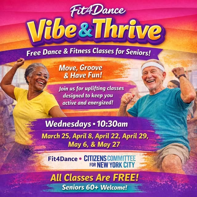 Vibe & Thrive: Free Dance & Fitness for Seniors

Stay active, have fun, and connect wit…