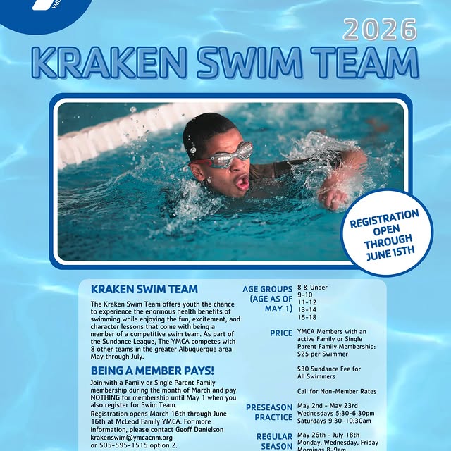 Registration is OPEN—join the Kraken Swim Team today 🐙🌊