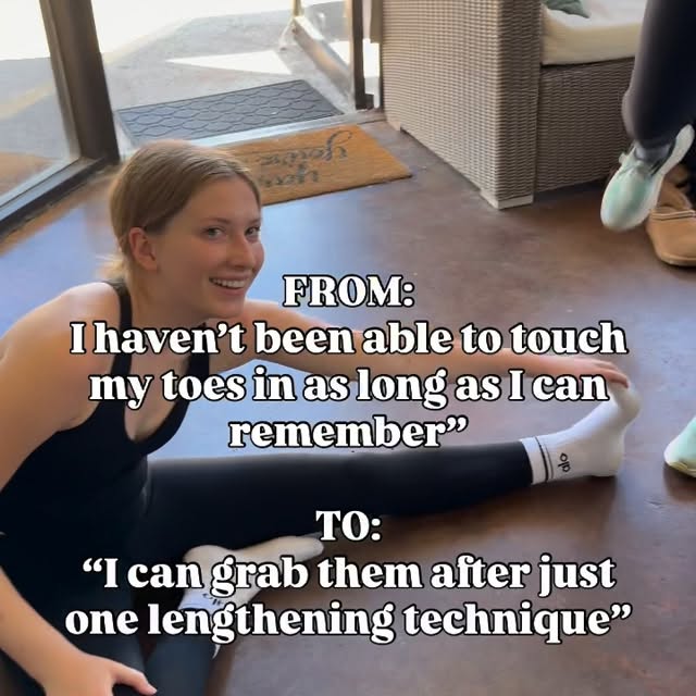 No toes to toes in 2 minutes. Win!! 🎯 Lengthening techniques > Stretching🙆‍♀️ 

#stre…