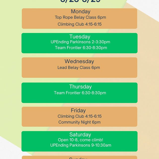 This week at Frontier! Make sure to come in and try the boulders from the comp!  Commun…