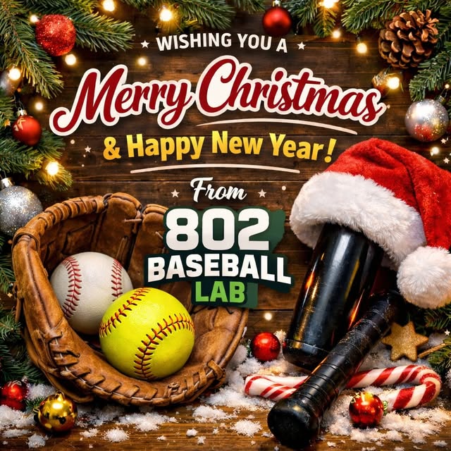 🎄⚾🥎 Merry Christmas & Happy New Year from all of us at 802 Baseball Lab!
Thank you to…