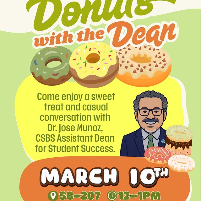 It’s almost time for another Donuts with the Dean! 🍩 This round, Dr. Jose Munoz will b…