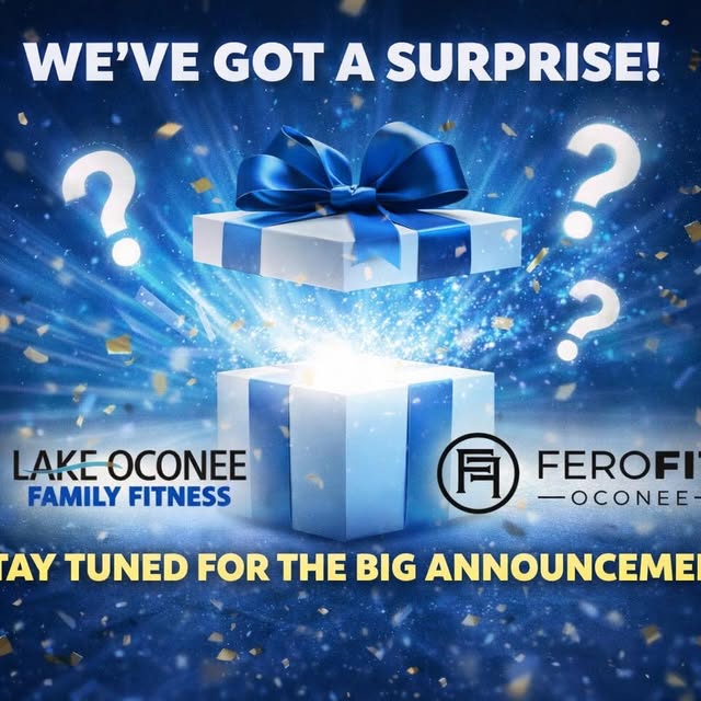 Members only 👀

Something BIG is coming your way at Lake Oconee Family Fitness & FeroF…