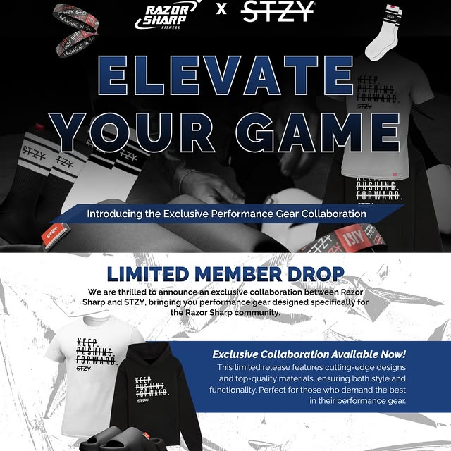 LIMITED MEMBER DROP 🔥🔥🔥

Introducing the exclusive Razor Sharp x STZY performance ge…