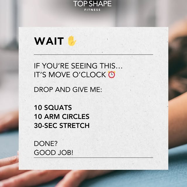 Are you seeing this post?

Good. That’s your sign.

Stand up right now and do:
 ✔ 10 bo…