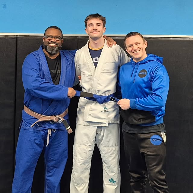 Congrats to Adam who recently received his blue belt!
Adam always has a great attitude …