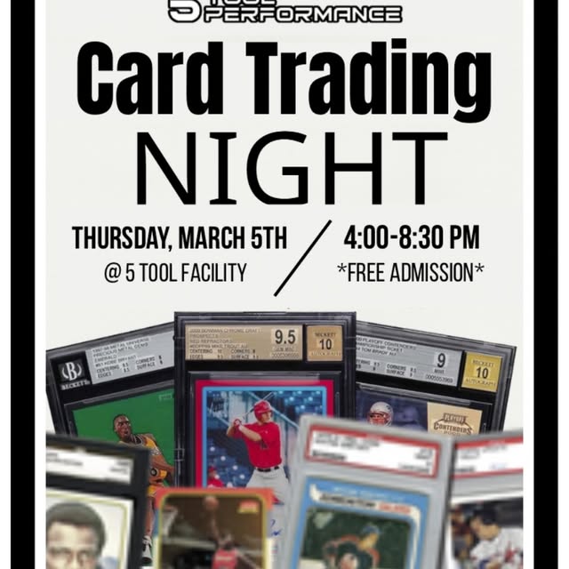 𝐂𝐀𝐑𝐃 𝐓𝐑𝐀𝐃𝐈𝐍𝐆 𝐍𝐈𝐆𝐇𝐓 🃏

Calling all card collectors! Come trade or buy s…