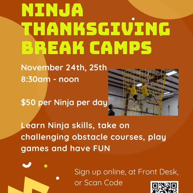 Holiday ninja camps are the best! Let your child have fun while staying active using ou…