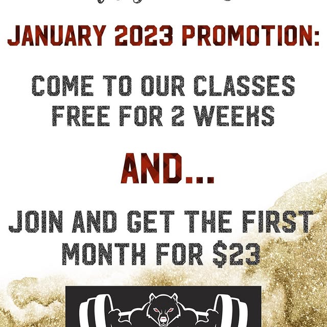 Happy New Year!!!
No More Excuses…Let Us Help You Accomplish Your Fitness Goals in 2023…