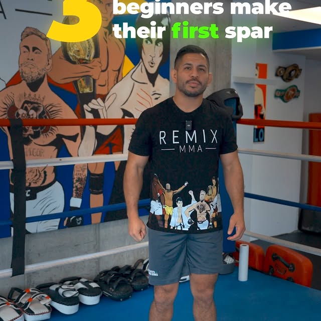 First sparring session? Don’t make these 3 mistakes:
	1.	Going too hard too fast - you’…