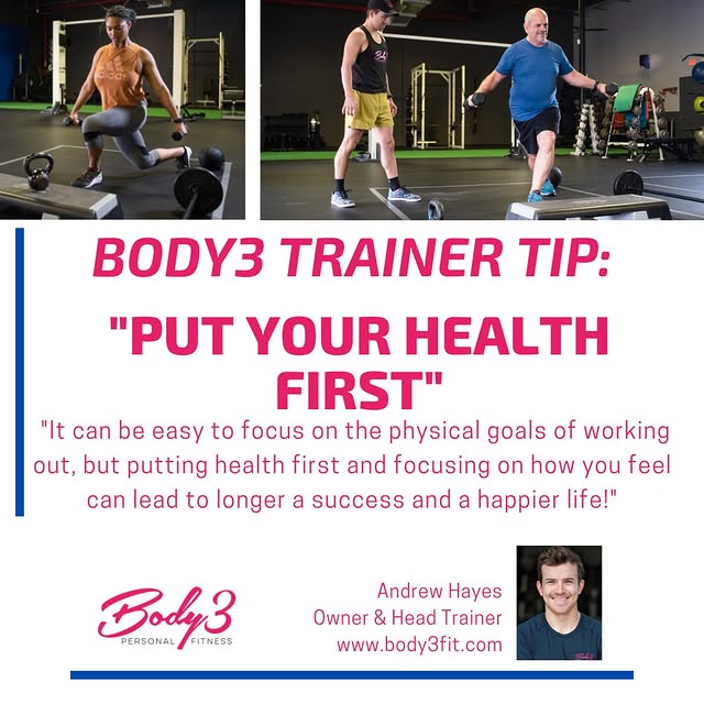 Feeling good (or strong or healthy) is more important than looking good!