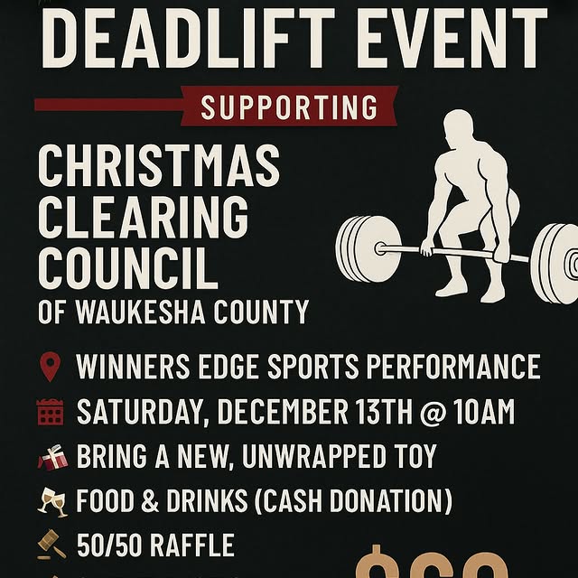 🎄 CHARITY DEADLIFT EVENT 🎄

We’re only a few weeks out from one of our favorite event…