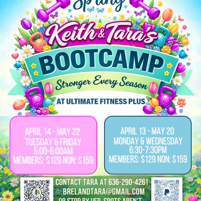 Stronger every season… and spring is calling 🌷🔥

Keith & Tara’s Bootcamp is BACK and …