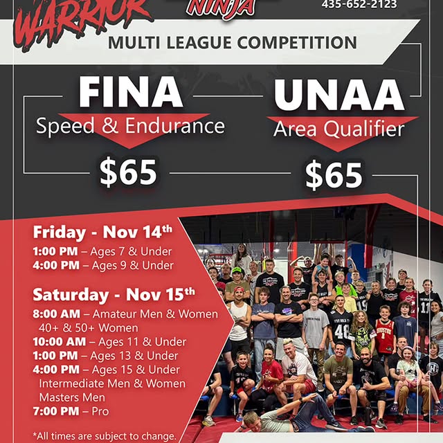 Don't forget to sign up
Multi league competition 

Sign up on our website under competi…