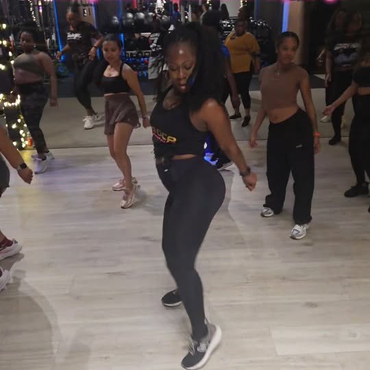 This is what it looks like when your workout is a party!!!