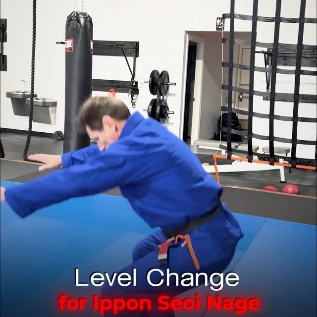Step by step instructions for level change for Ippon Seoi Nage. First make sure you can…