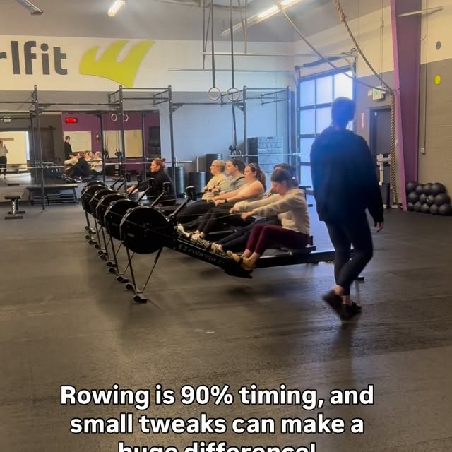 Rowing is all about sequencing: legs push → body follows → arms pull…then reverse it on…