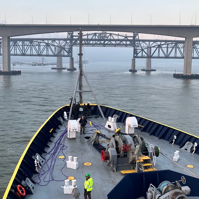 🛳 She's on the move! Training Ship GOLDEN BEAR is heading from Suisun Bay Naval Reserv…