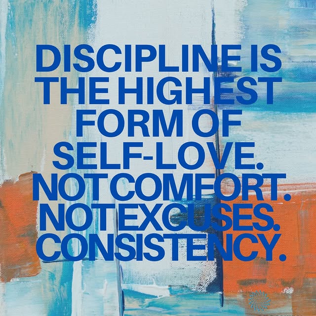 Go ahead and take care of your self! 
Show up, even when it’s hard!