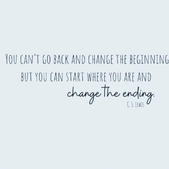 Start where you are! That’s enough!