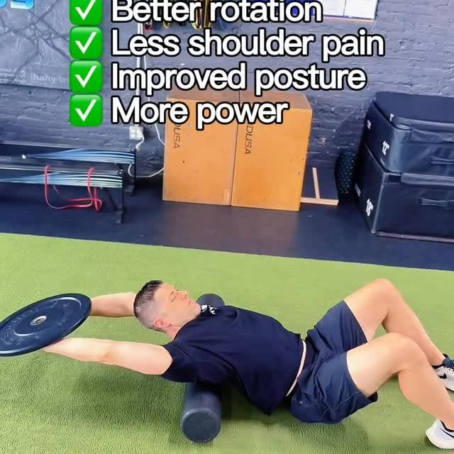 If your upper back doesn’t move, your body compensates somewhere else.

Better thoracic…