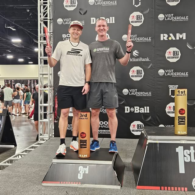 @nolimitrunna & @tony_toney podiumed at DEKA World 🌎 Championships in the Male Team DE…