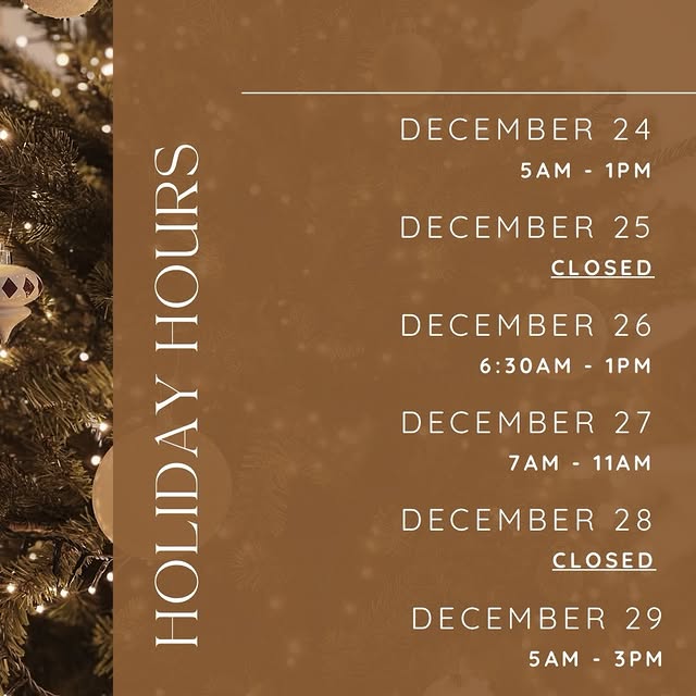 As the holiday season is upon us, we wanted to let you know about our adjusted hours fo…