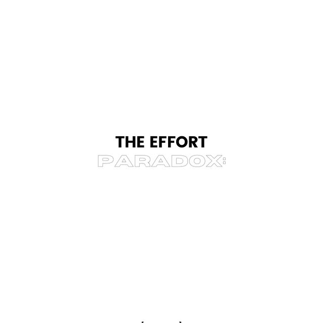 the more effortless something looks, the more effort was put into it.