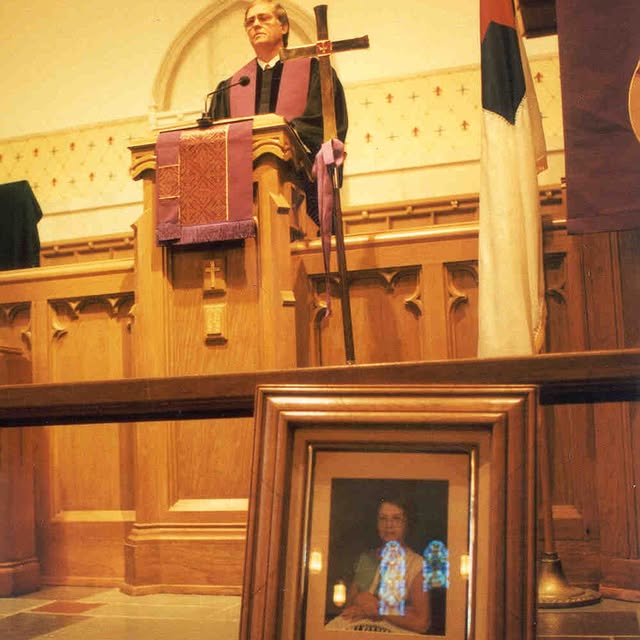 Memorial service at Northside UMC during the national crime victims' right week. Next m…