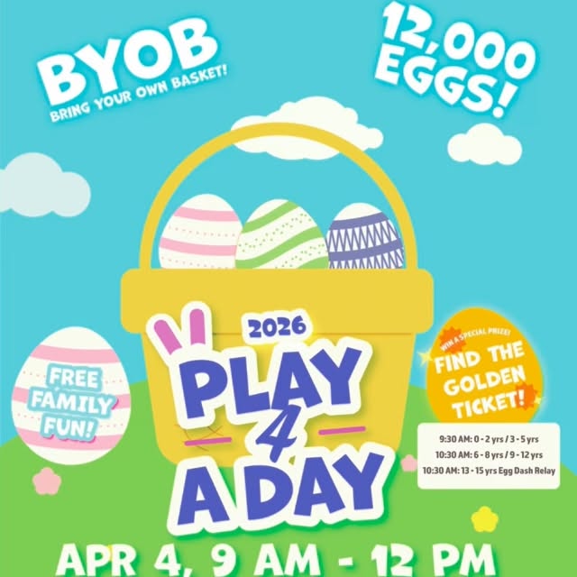 We are just a little over a week away from Play 4 A Day! Grab your egg-hunting baskets …