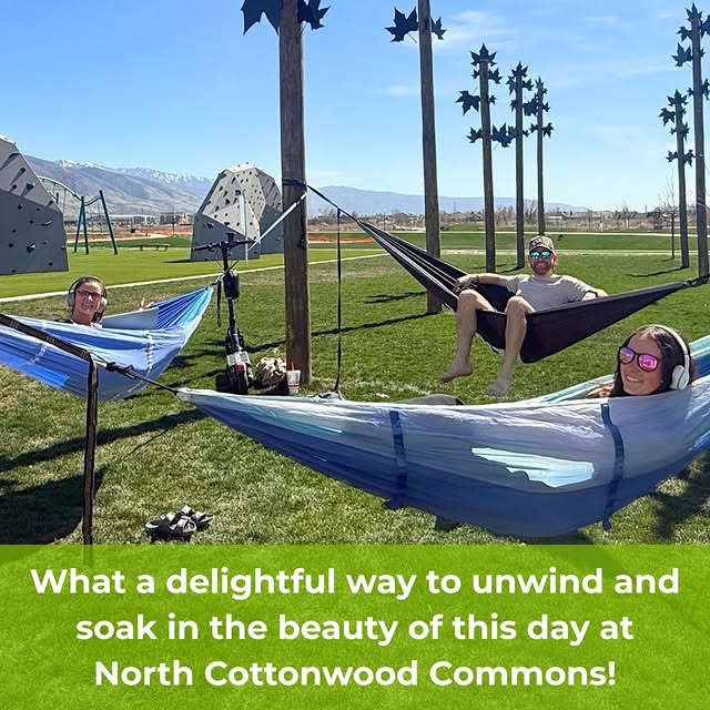 #northcottonwoodcommons #parksandrec #hammock #farmingtoncity #utah #community #itsabea…