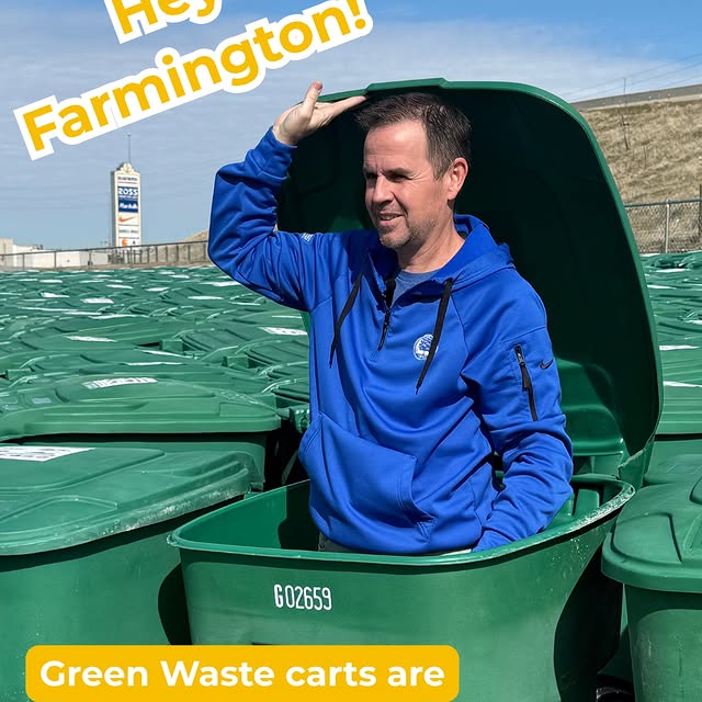 Hey Farmington residents!  Your Green Waste Recycling carts have been rolled out to the…