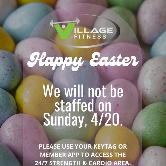 We’ll be unstaffed this Sunday, April 20th in observance of Easter Sunday.

Members can…
