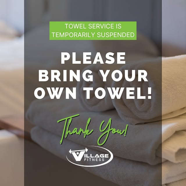 🚨 Please bring your own towel until further notice. Our washer is temporarily down whi…