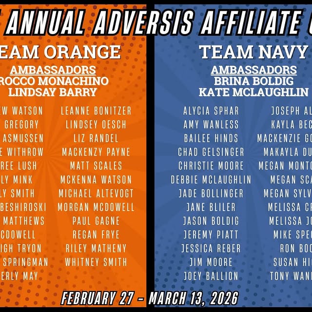 Teams are officially picked 🙌

🟠 Orange
🔵 Navy

Three weeks of fun, Friday Night Lig…