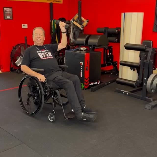 John having fun with his version of 26.2! #118crossfit #crossfit #26point2 #adaptivecro…
